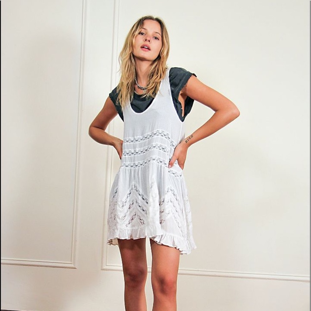 NWOT Voile and Lace Trapeze Slip from Free People